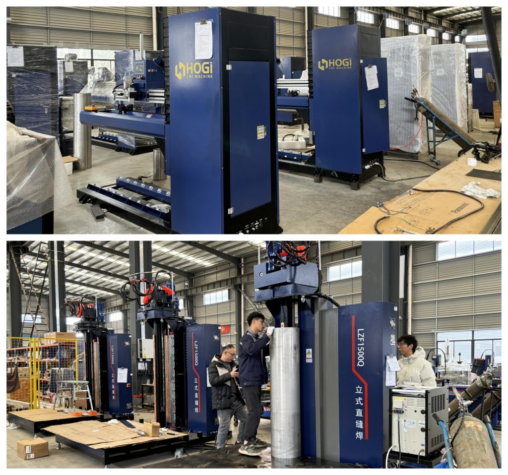 Straight seam welding machine