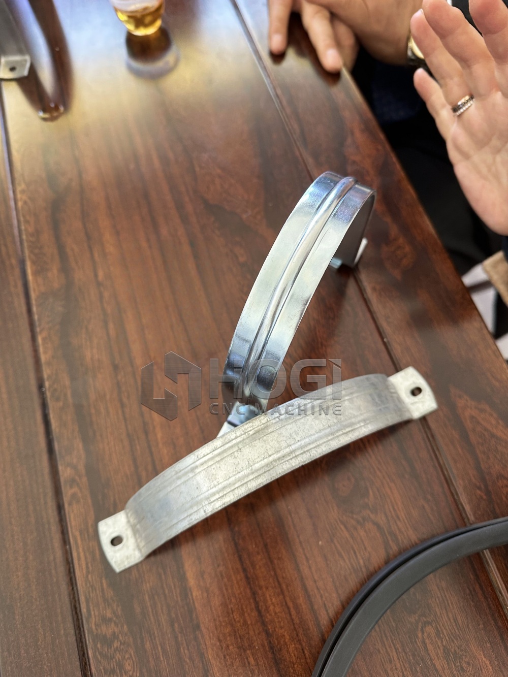 flat metal hooping machine