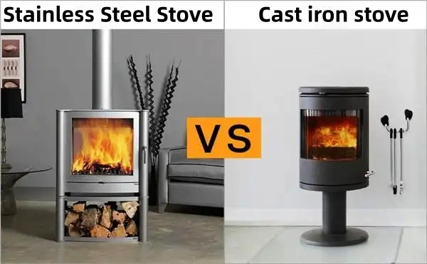 Stainless Steel Fire Stove Pit Outdoor Heater Charcoal Grill Single/Double-Layer Stove