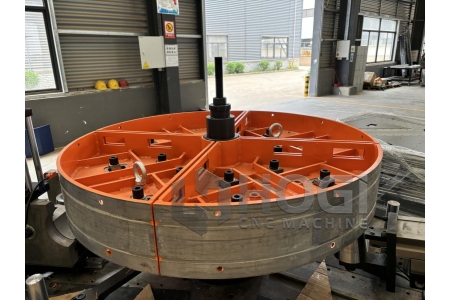 HOGI Automatic flanging machine, axial flow fan duct flanging,punching, and customizable.