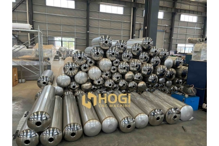 Hogi Complete production process flow for fully automated welding of tank bodies and cylindrical shells.